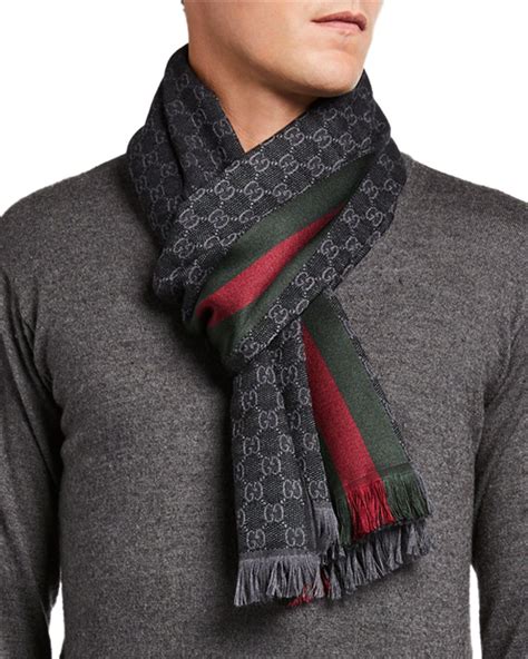 gucci hat and scarf men's|authentic Gucci silk scarf.